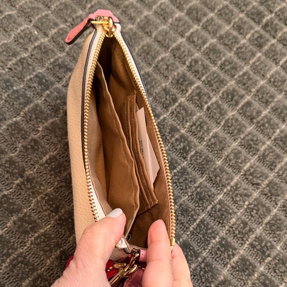 Coach White and Pink Wristlet Clutch - Picture 7 of 7